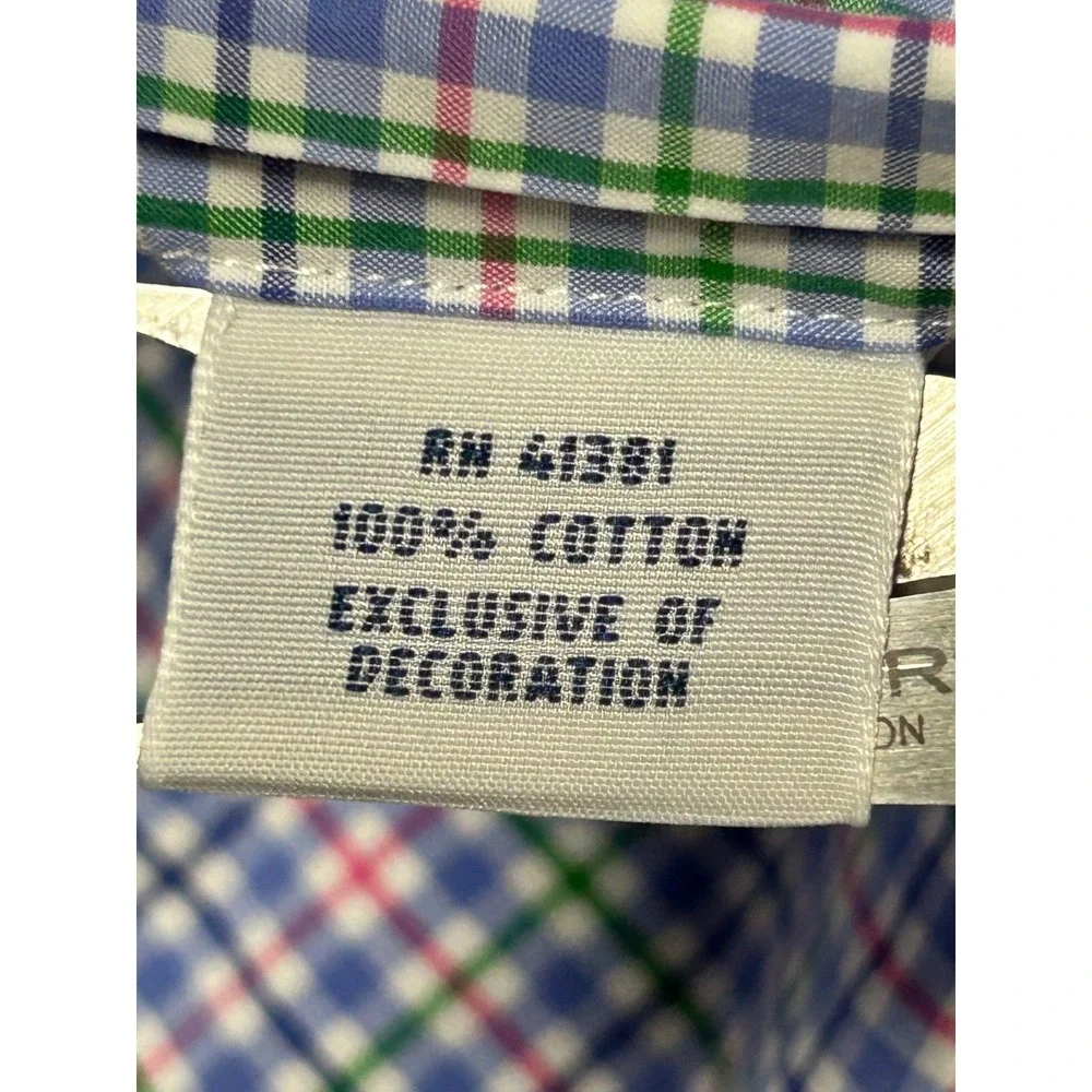 Polo Ralph Lauren Mens XXL‎ 2XL Long Sleeve Button Down Shirt Blue Pink Check